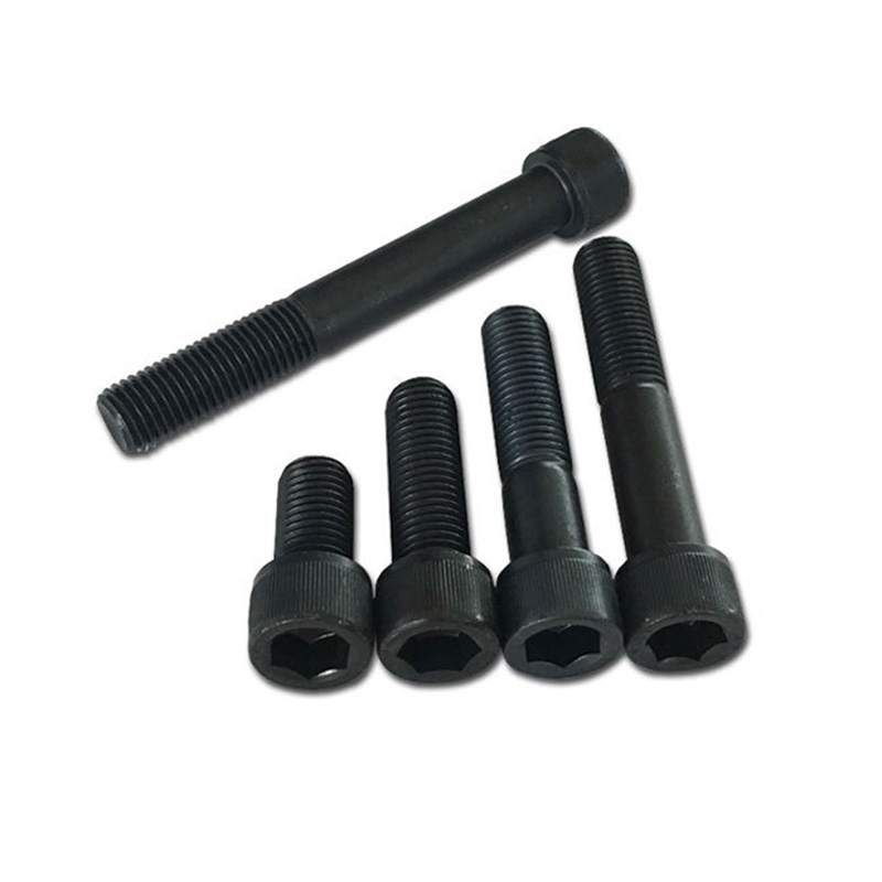 Scriú soicéad heicseagán leath-snáithe dubh