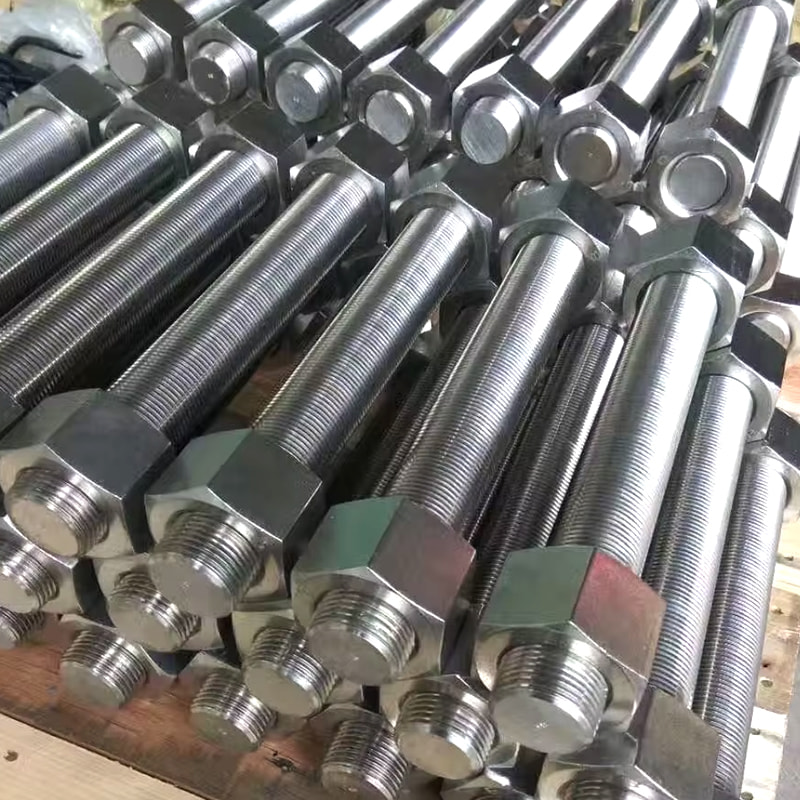 M27*300 PTFE Gorm / Dacromet Brataithe ASTM A320 L7 Slata Iomlán Snáithithe