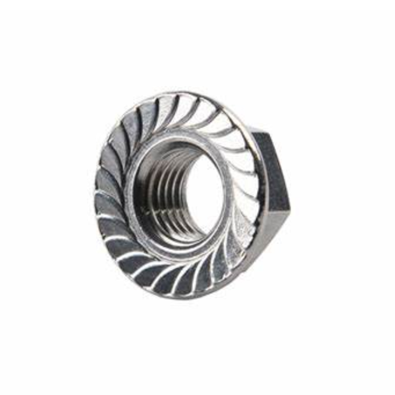 DIN6923 M4 Hex Flange Cnó Frith-duillín Cnónna