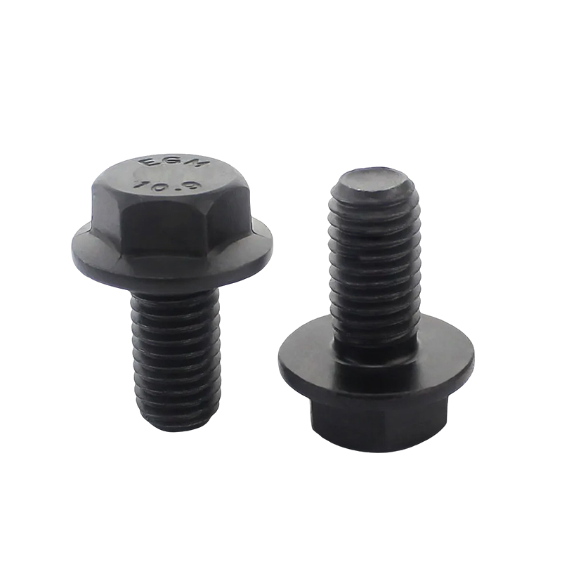 M5*10 Grád 8.8 Cruach Carbóin Boltaí Ceann Heicse flanged