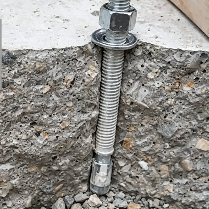 Bolt Ancaire Galvanized Galvanized Hot-Dip Steel ASTM F1554